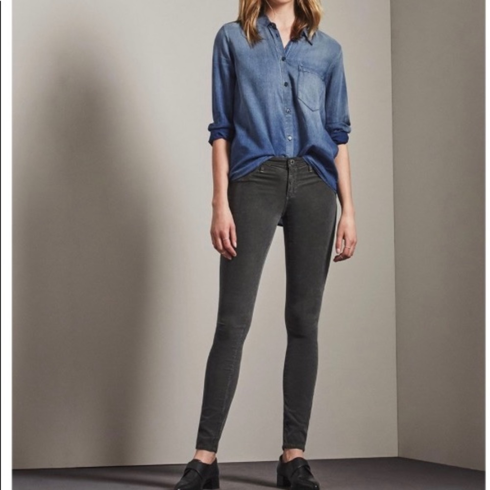 AG jeans,Sulfur Shark, Velvet Corduroy skinny jean